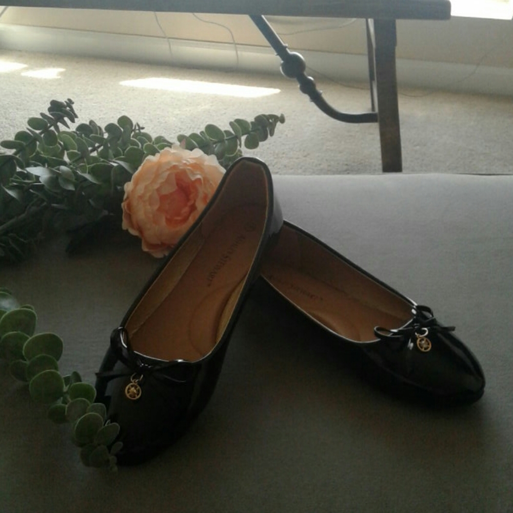 patent leather flats